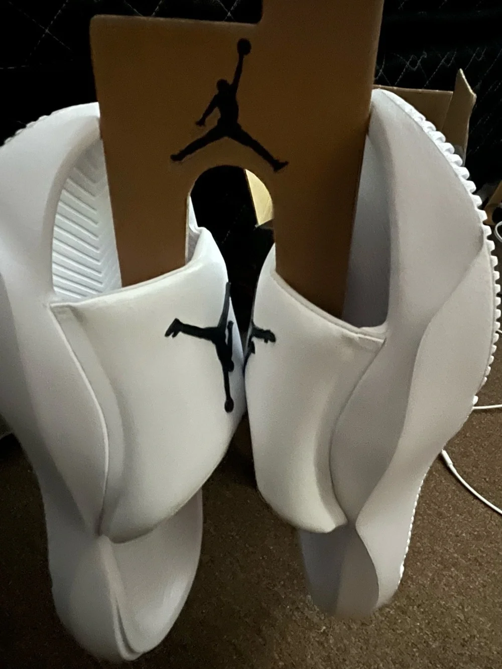 Jordan Franchise Slide HF3263 100 Mens Size 10 White Box Included Only Worn Once